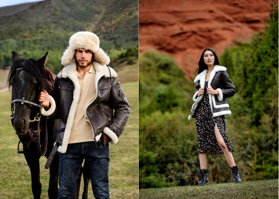 Sheepskin leather