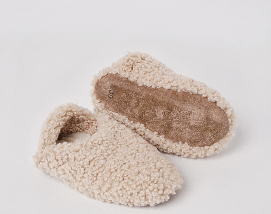 Sheepskin slippers