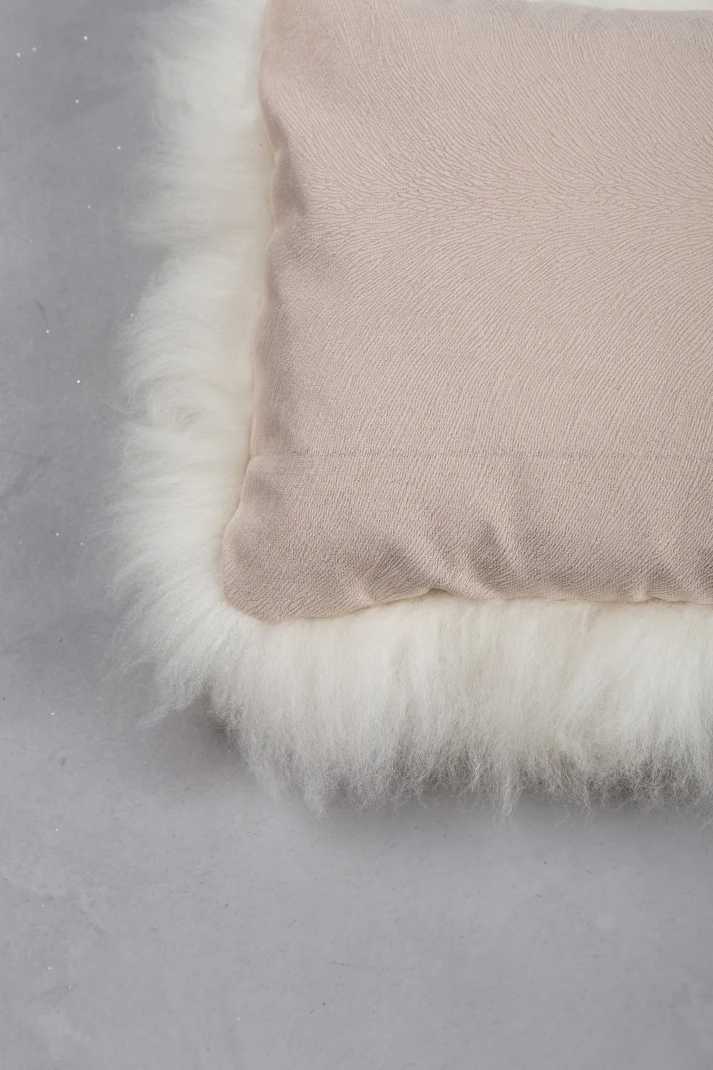 Long-Haired Natural Sheepskin Pillow