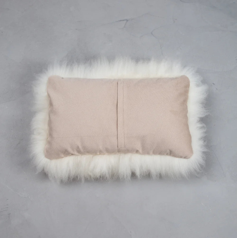 Long-Haired Natural Sheepskin Pillow