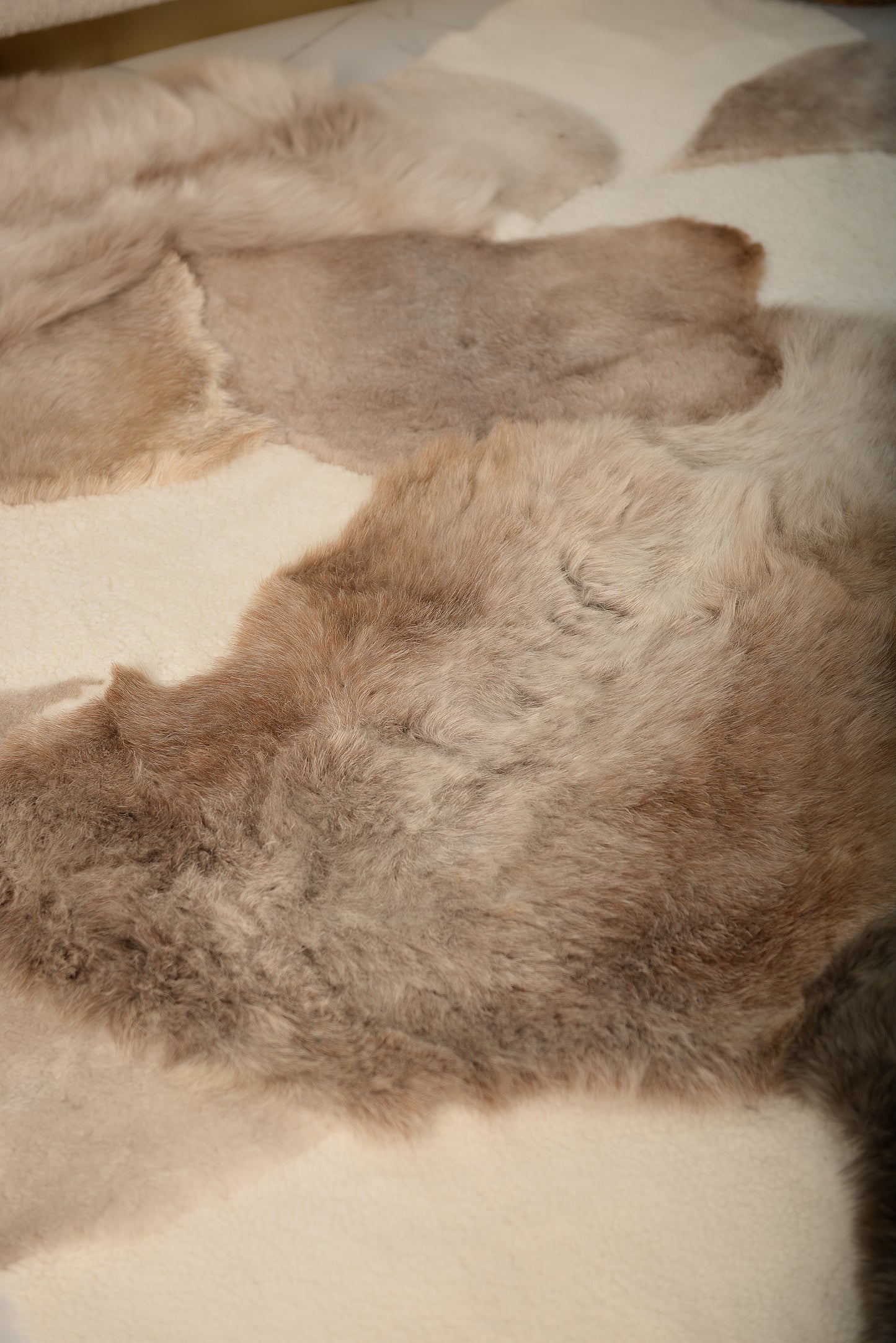 "Mossy" Sheepskin Rug – Made from Natural Light Hides