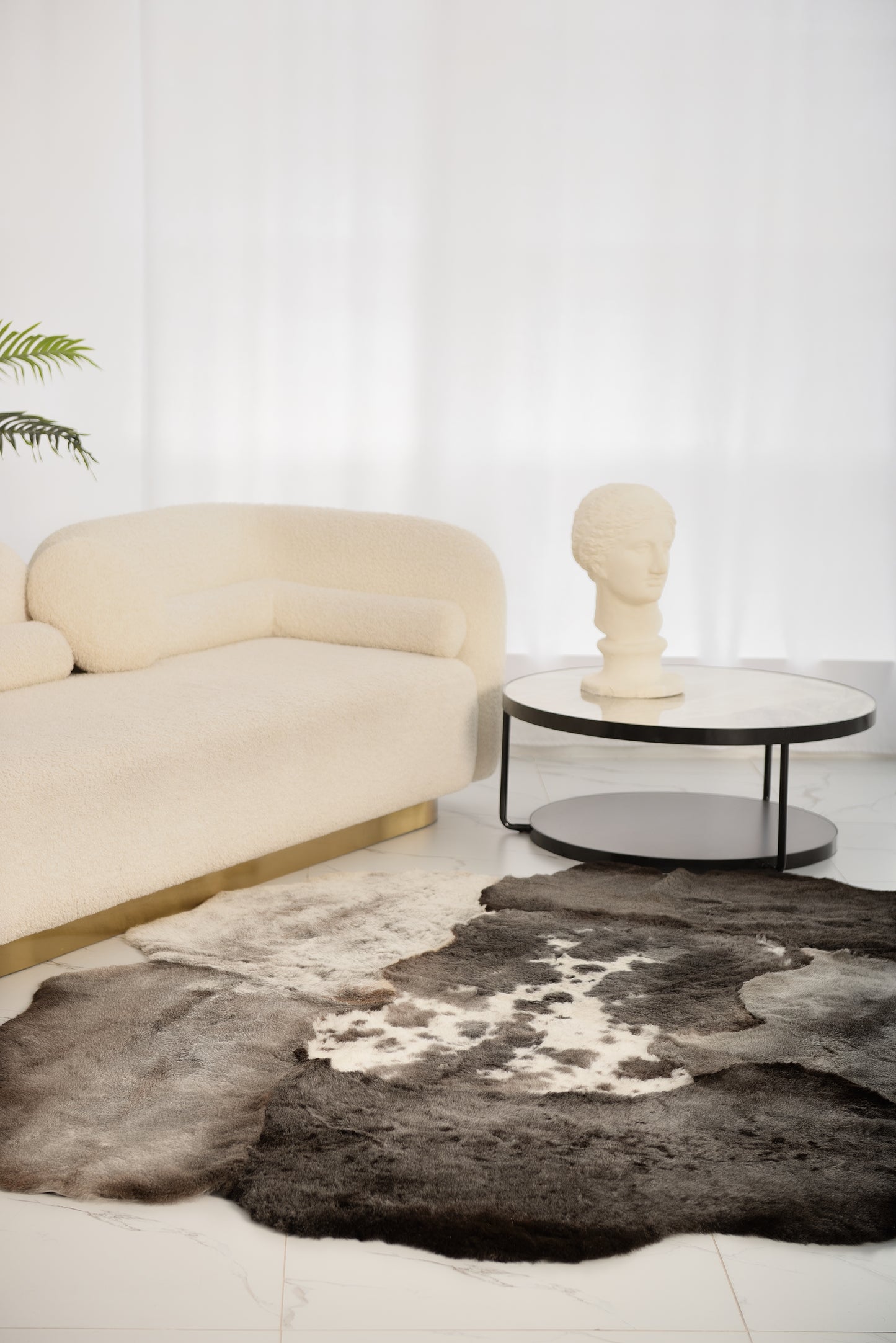 The Mossi rug in black and white
