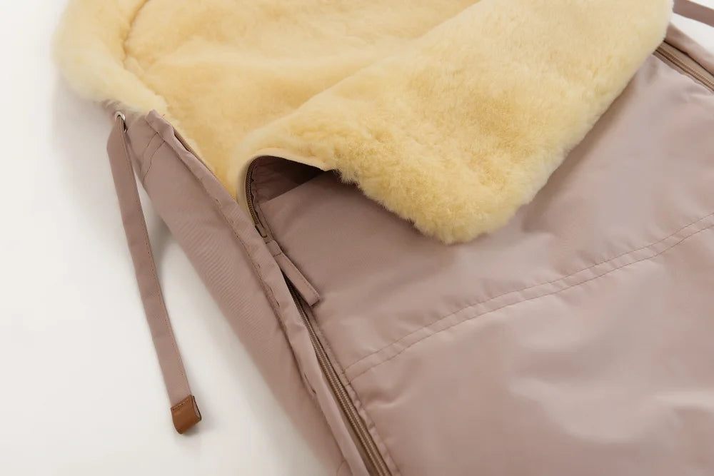 Children's Sheepskin Envelope (Powder Pink)