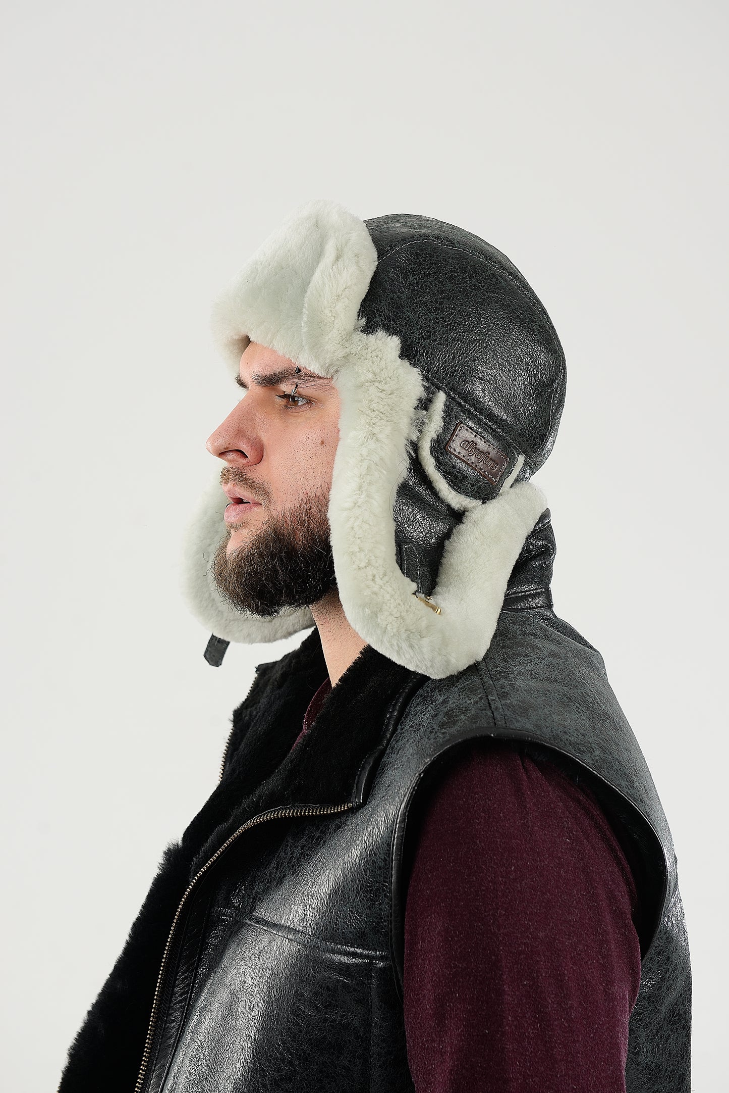 Men's Sheepskin "Aviator" Hat