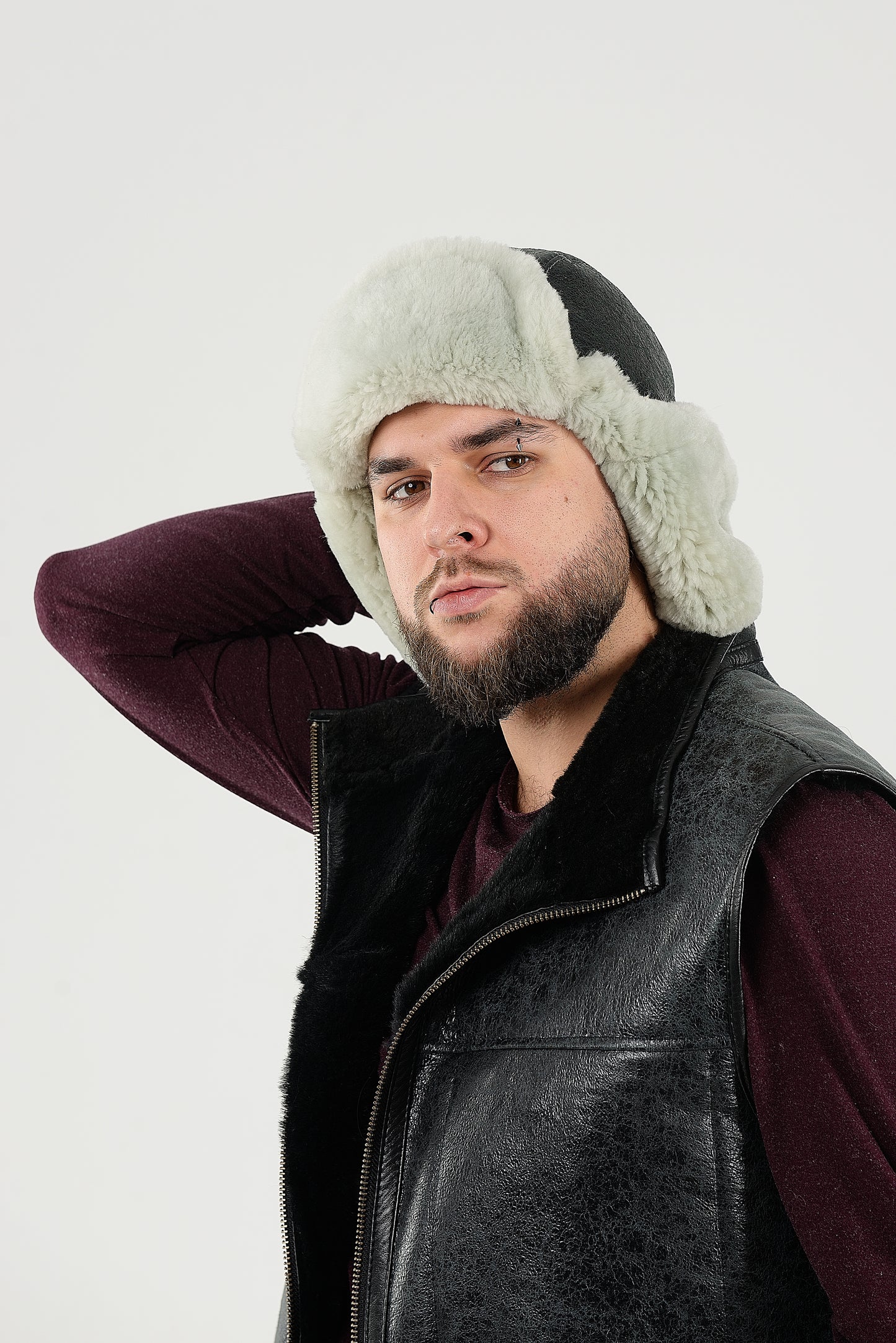 Men's Sheepskin "Aviator" Hat