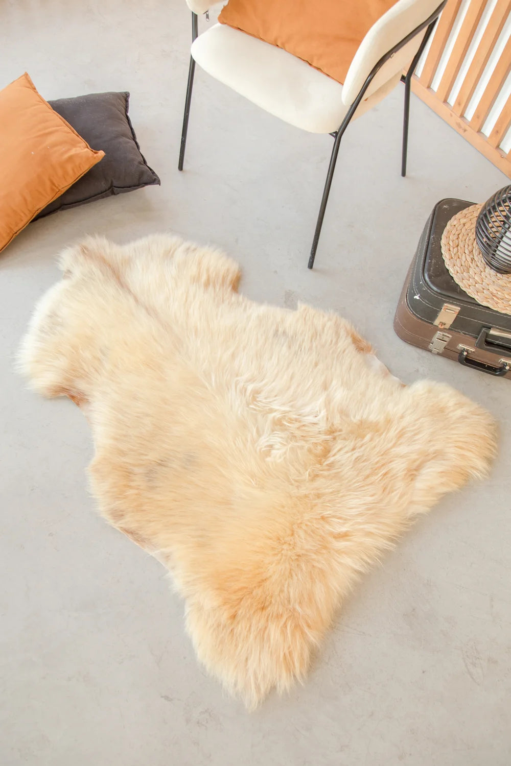 Long-Haired Sheepskin Rugs for Interior