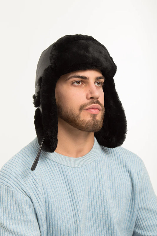 Men's Sheepskin "Aviator" Hat