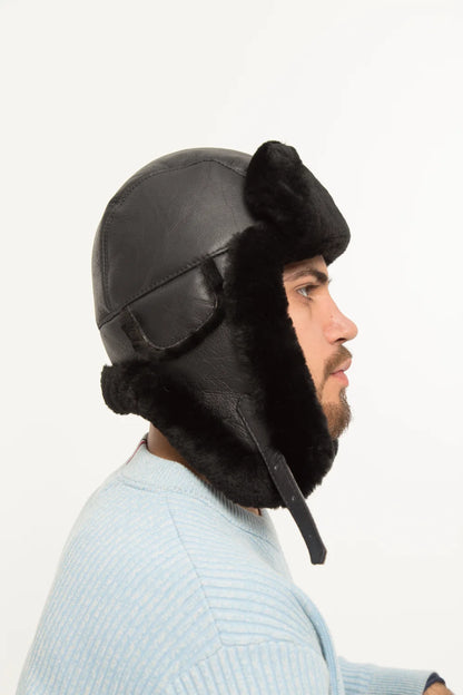 Men's Sheepskin "Aviator" Hat