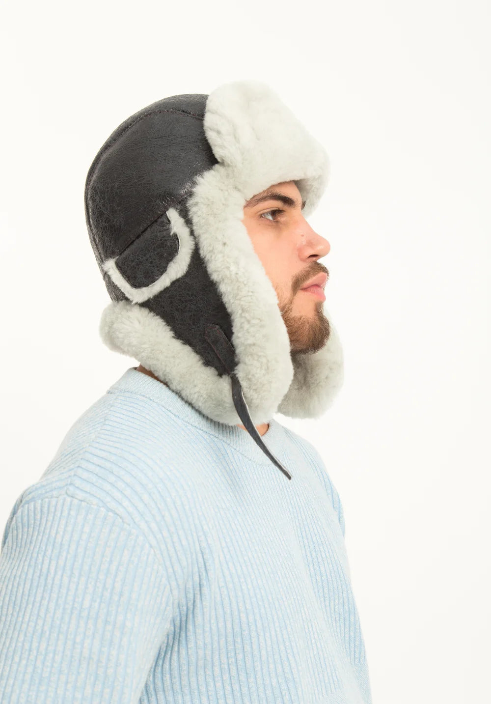 Men's Sheepskin "Aviator" Hat 