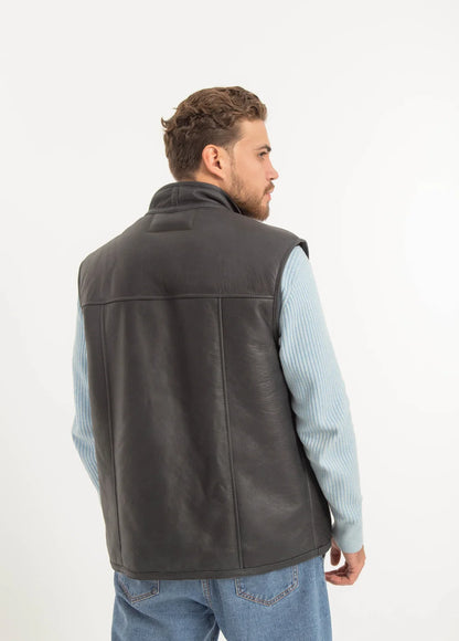 Black Sheepskin Vest