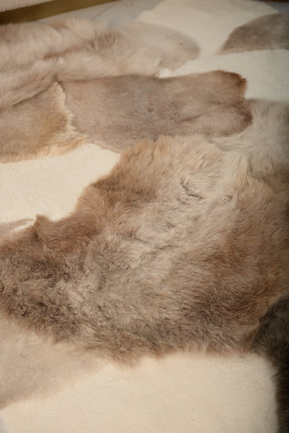 "Mossy" Sheepskin Rug – Made from Natural Light Hides