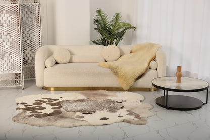 Mossy Rug Made from Natural Un-Dyed Spotted Hides