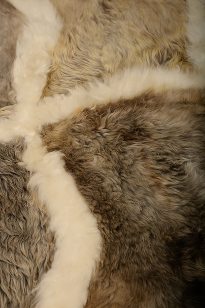 The "Sacred" Rug from eight carefully selected light gray sheepskins