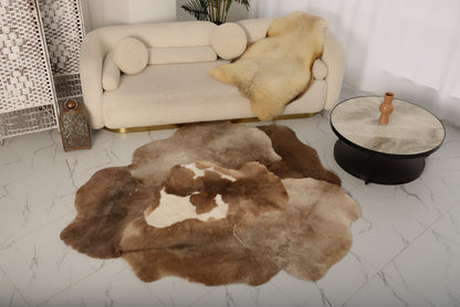 Mossi Brown Sheepskin Rug – 6 Pelts