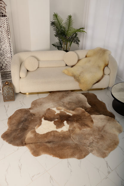 Mossi Brown Sheepskin Rug – 6 Pelts