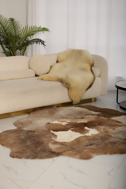 Mossi Brown Sheepskin Rug – 6 Pelts