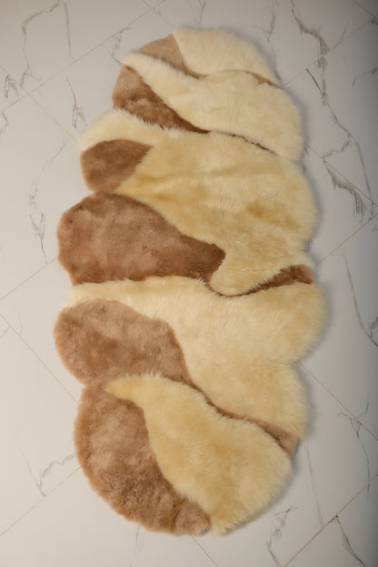 The Turtle rug in a soft light cream shade