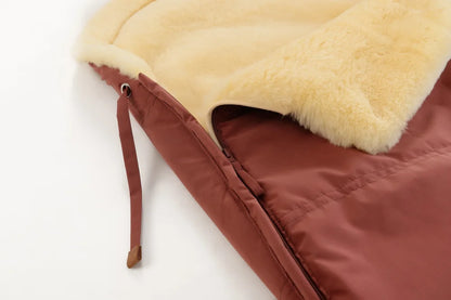 Children's Sheepskin Envelope (Marsala) 