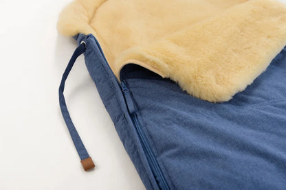 Children's Sheepskin Envelope (Blue)