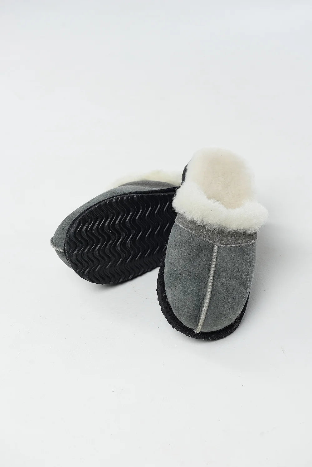 Home Slippers in Grey color