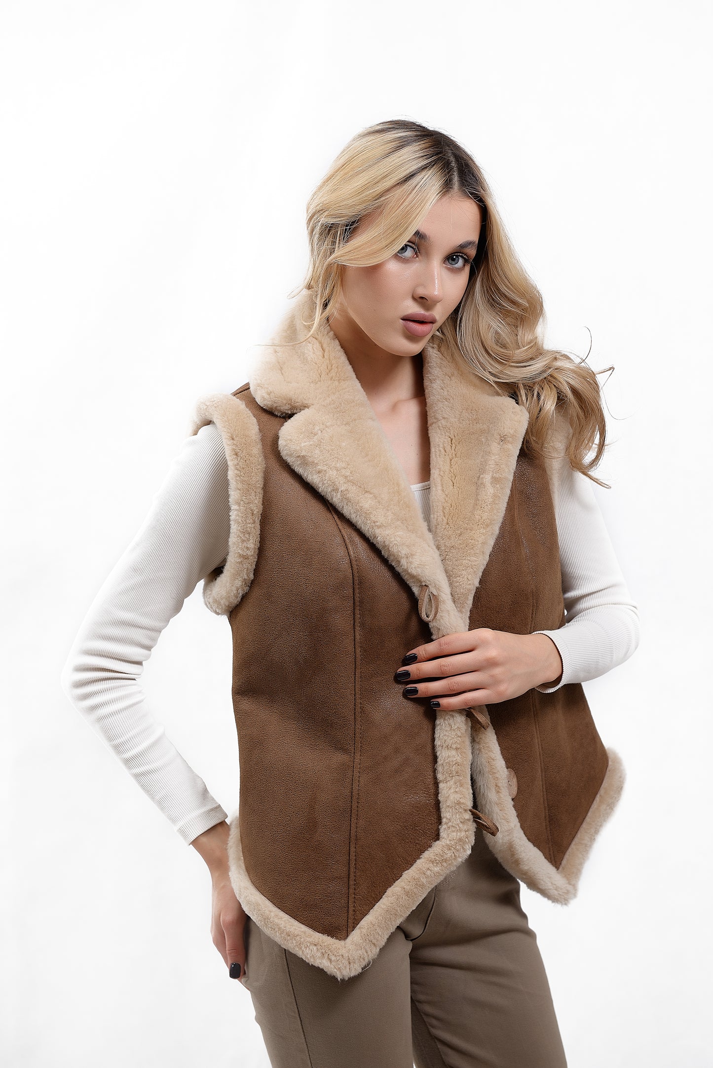 Women's Shearling Vest "Jane"