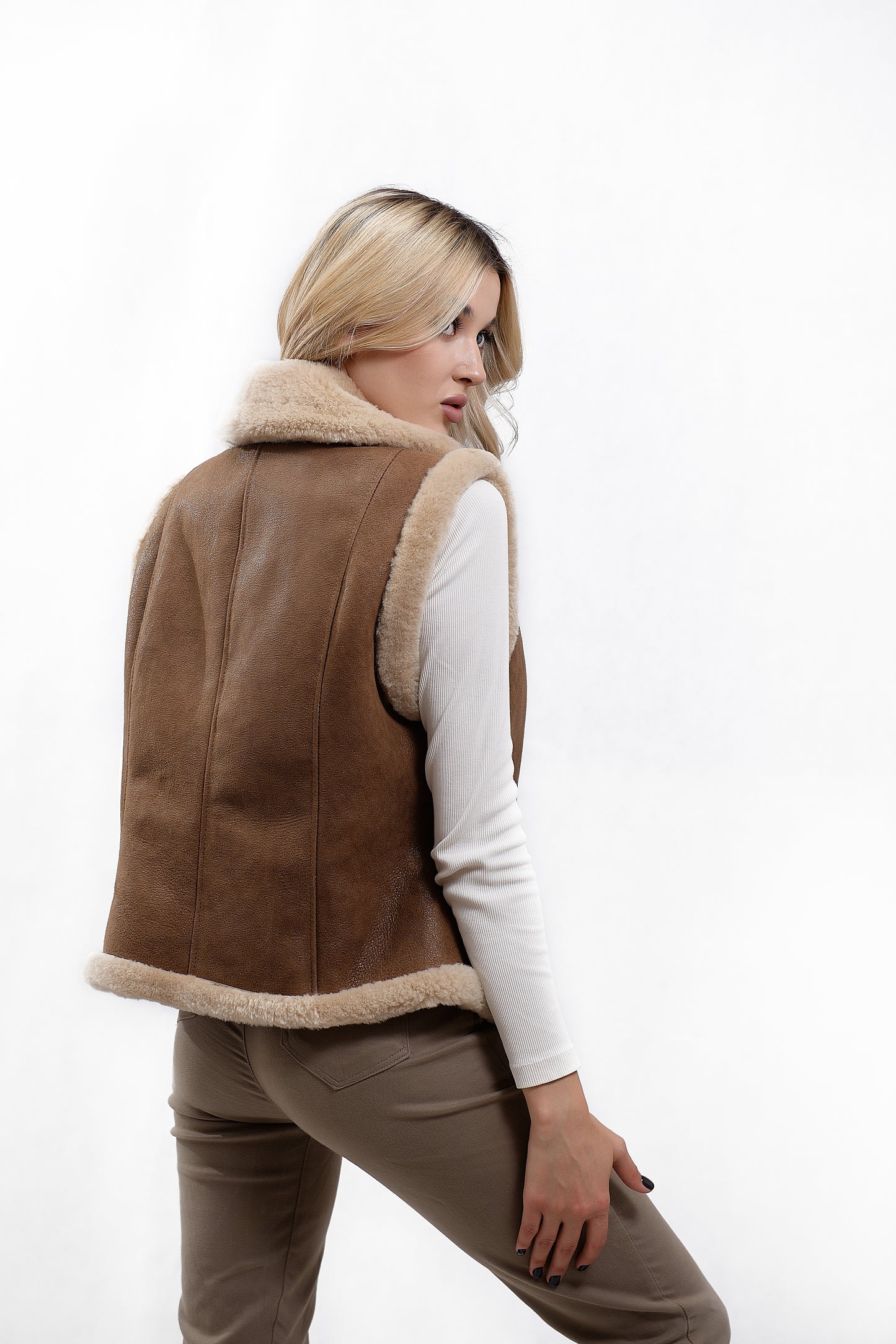 Women's Shearling Vest "Jane"