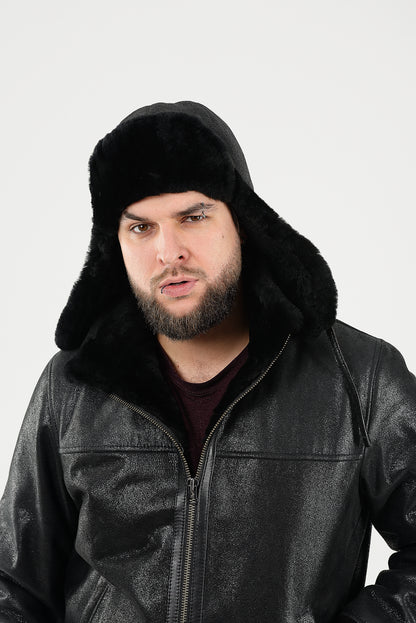 Men's Sheepskin "Aviator" Hat