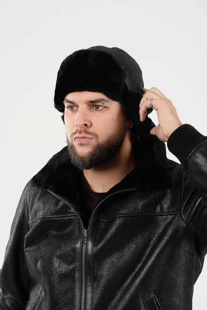 Men's Sheepskin "Aviator" Hat