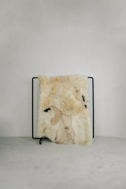 Mossy Sheepskin Rug in White — Handcrafted Natural Luxury