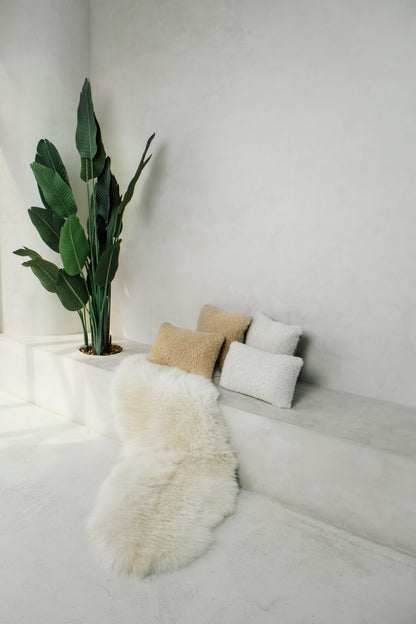 Teddy Natural Sheepskin Pillow