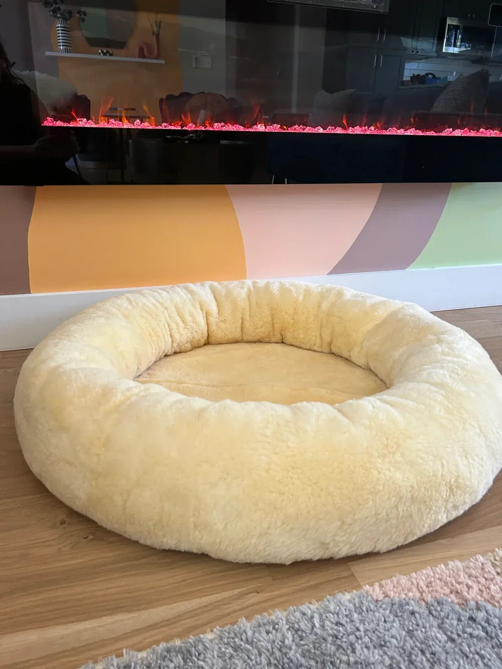 Sheepskin Heating Pet Bed