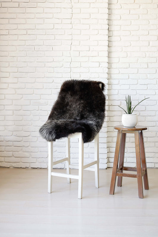 Natural Sheepskin Rug, Shaggy Chair Throw, Home Area Rug , Natural Soft Sheepskin Floor Covering , Cozy and Soft