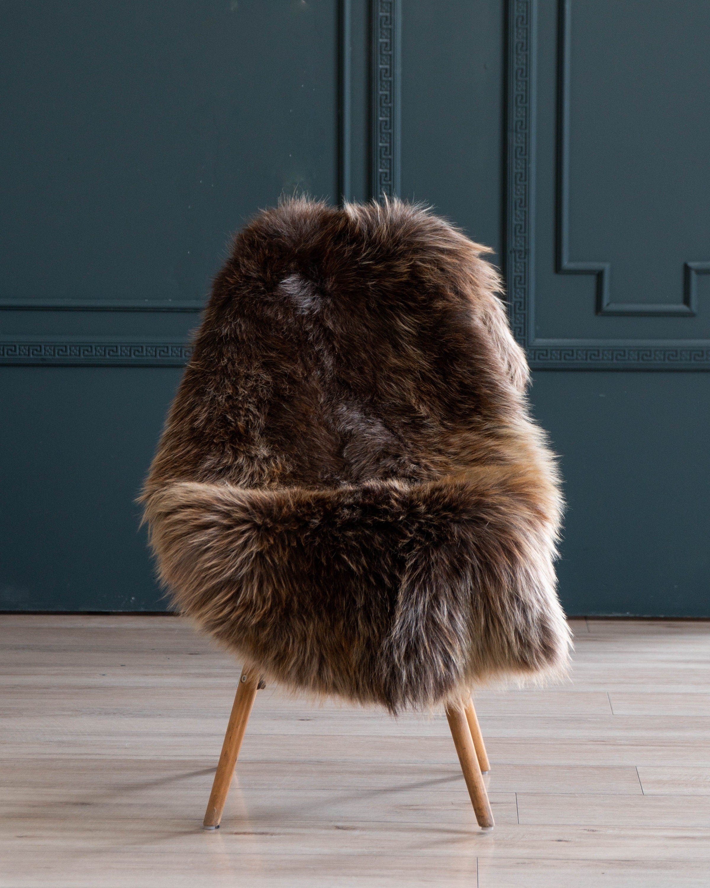 Sheepskin chair store throw